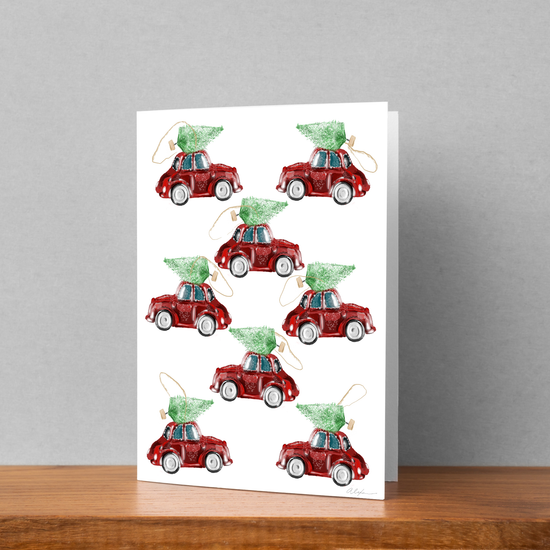 Trees on cars stationery