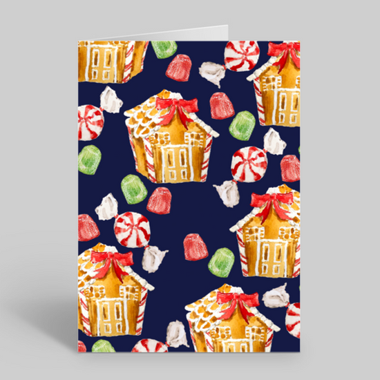 Gingerbread houses stationery